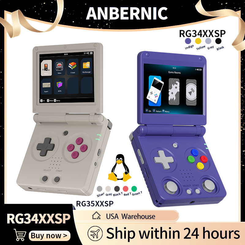 Retro Gaming Console Lego - Anbernic RG34XXSP RG35XXSP Flip Console de