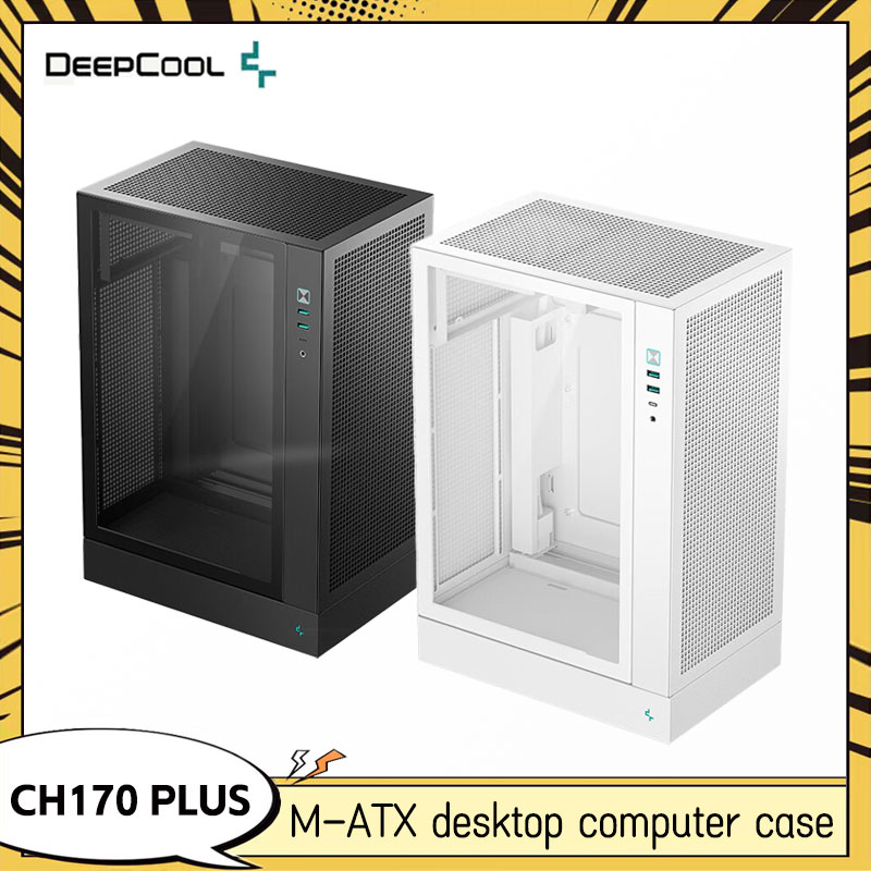 Retro Gaming Pc Case - DEEPCOOL CH170 PLUS MATX Chassi Vertical