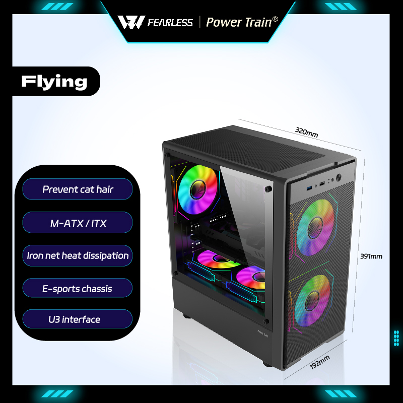 Retro Gaming Pc Case - Gabinete de PC Power Train Flying