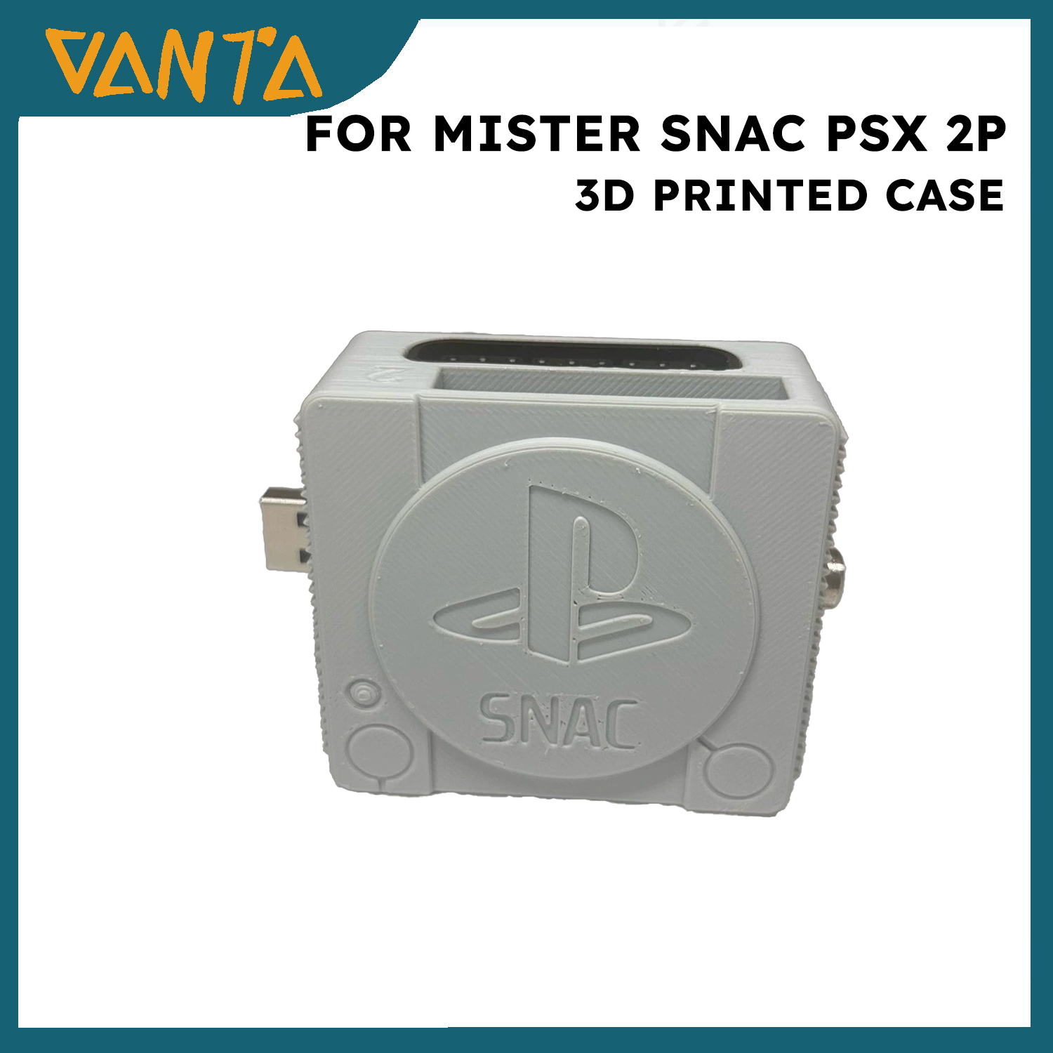 Retro Gaming Mister - Capa impressa em 3D para console