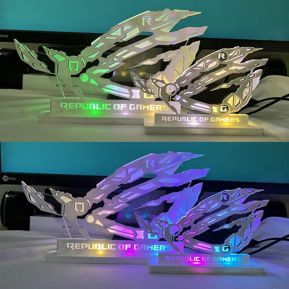 Retro Gaming Pc Case - ARGB Desktop Computer Figura Acrílica, DIY