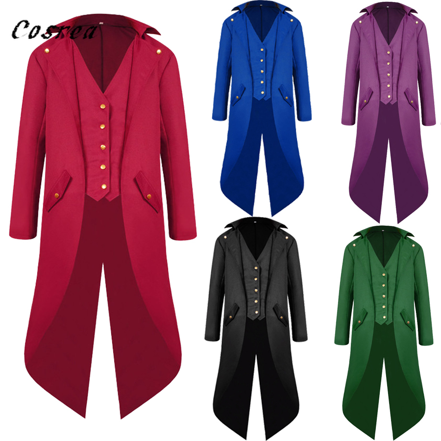 Retro Gaming Jacket - Medieval retro vermelho smoking tailcoat dos