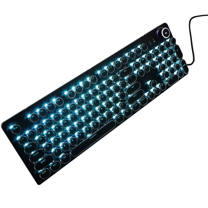 Retro Gaming Uk - Teclado Mecânico Estilo Máquina de Escrever