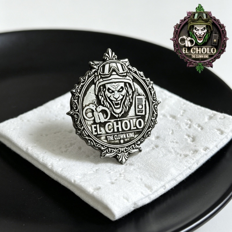 Retro Gaming Jacket - Broche Personalizado com Logotipo de Palhaço,