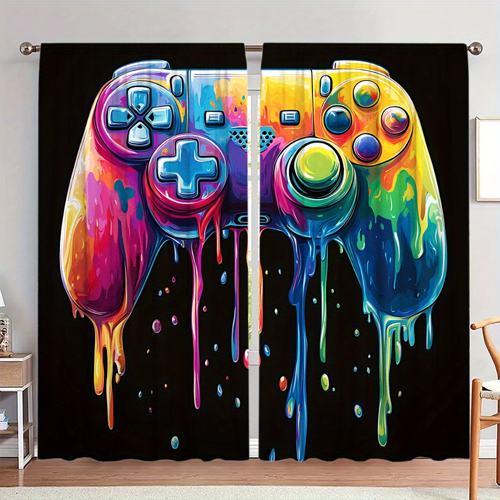 Retro Gaming Youtube - Cortina de Painel com Tema de