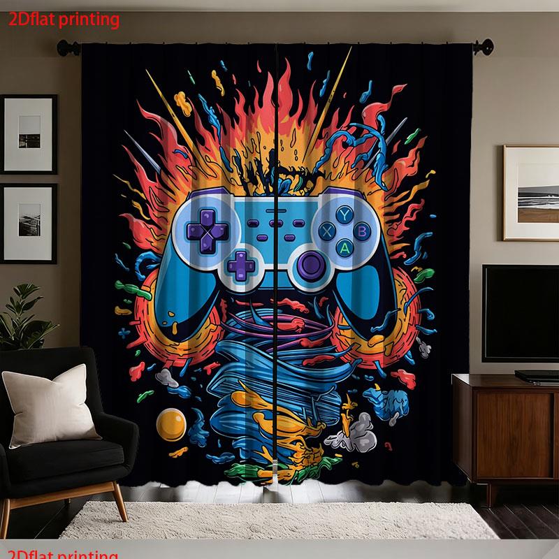 Retro Gaming Youtube - Cortinas de Controle de Videogame Retrô: