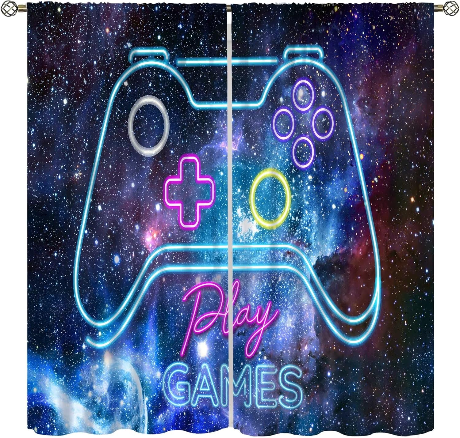 Retro Gaming Youtube - Cortinas Blackout para Jogos, Estilo Retro,