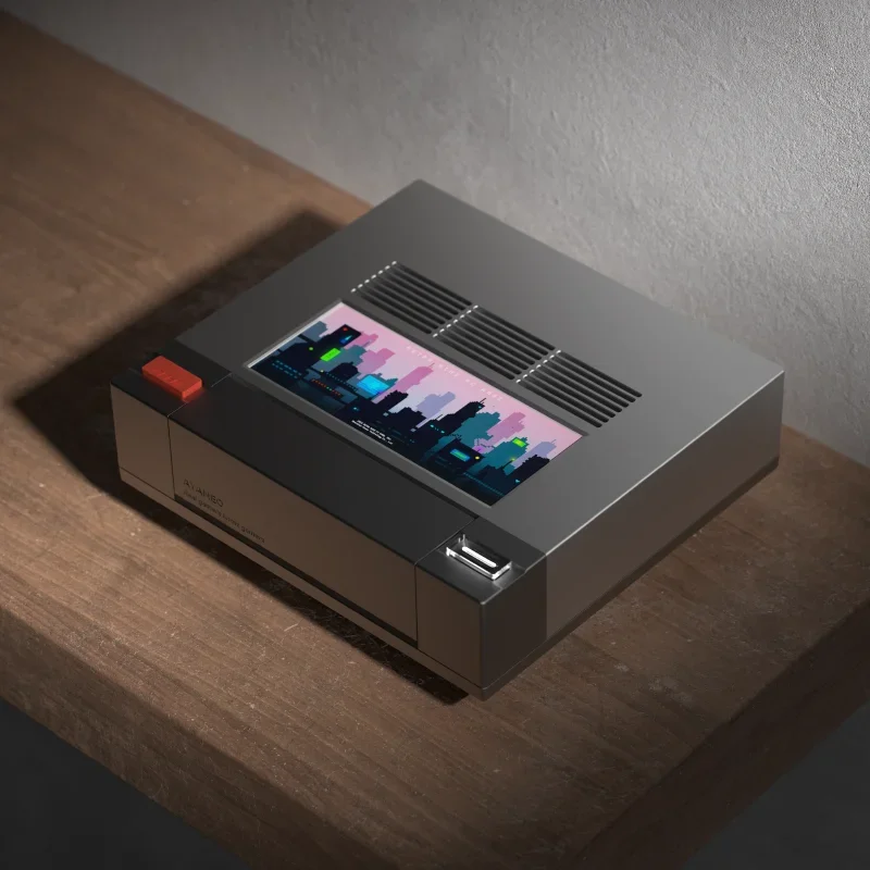 Retro Gaming Mini Pc - Mini PC com tela sensível ao