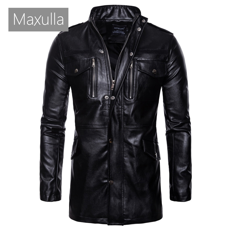 Retro Gaming Jacket - Maxulla jaquetas masculinas de couro pu,