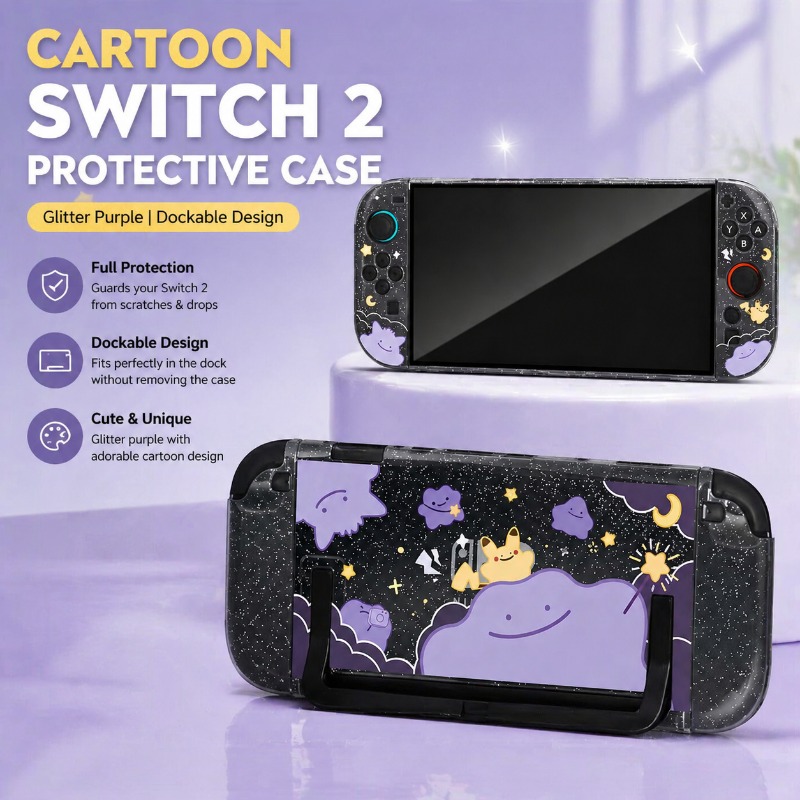 Retro Gaming Case - Capa Protetora Cartoon para Nintendo Switch
