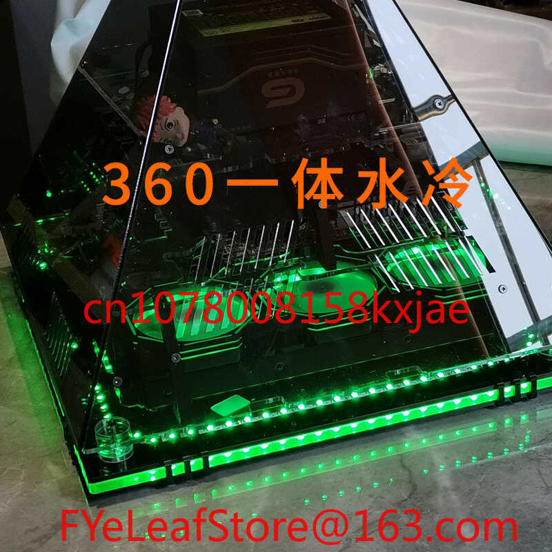 Chassi pirâmide de cristal pre - Retro Gaming Pc Case avaliação e preço