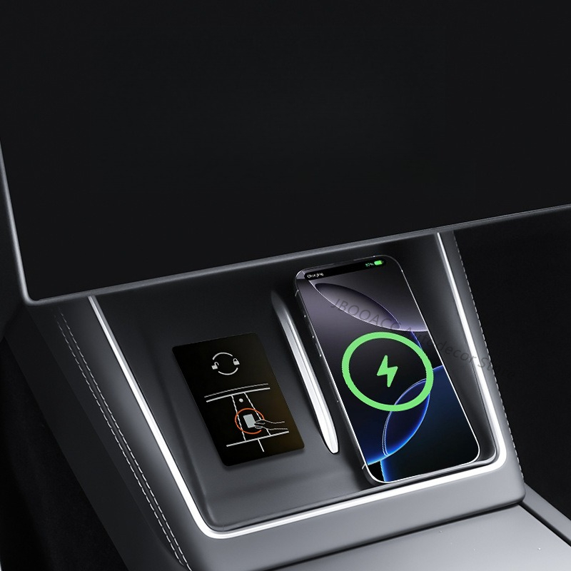 Para Tesla Model YL: Tapete de - Console Dust Cover avaliação e preço