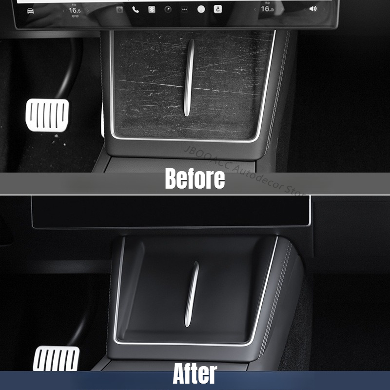 Para Tesla Model YL: Tapete de - Console Dust Cover avaliação e preço