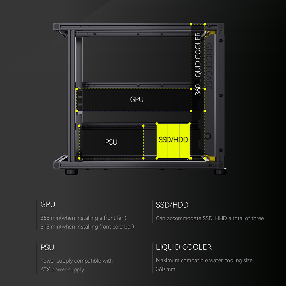 Chassi de computador de liga d - Retro Gaming Pc Case avaliação e preço