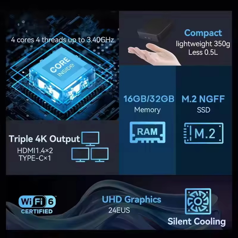 Mini PC 2026 Intel Core I9 109 - Retro Gaming Mini Pc avaliação e preço