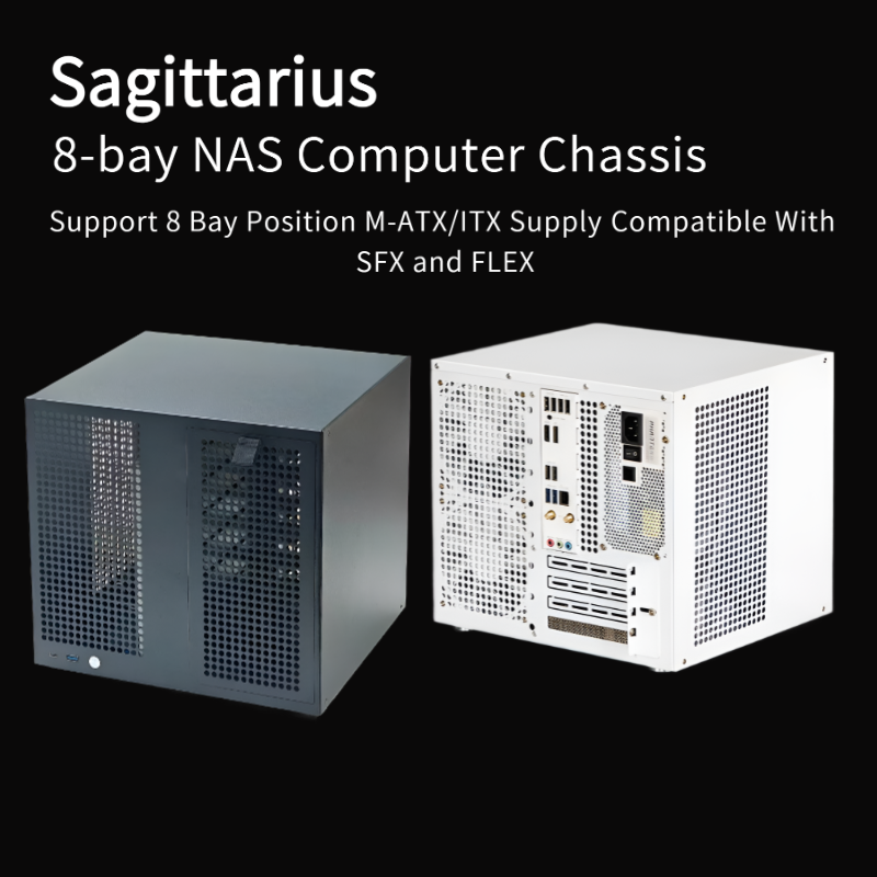 Chassi NAS Sagitario de 8 baia - Retro Gaming Pc Case avaliação e preço