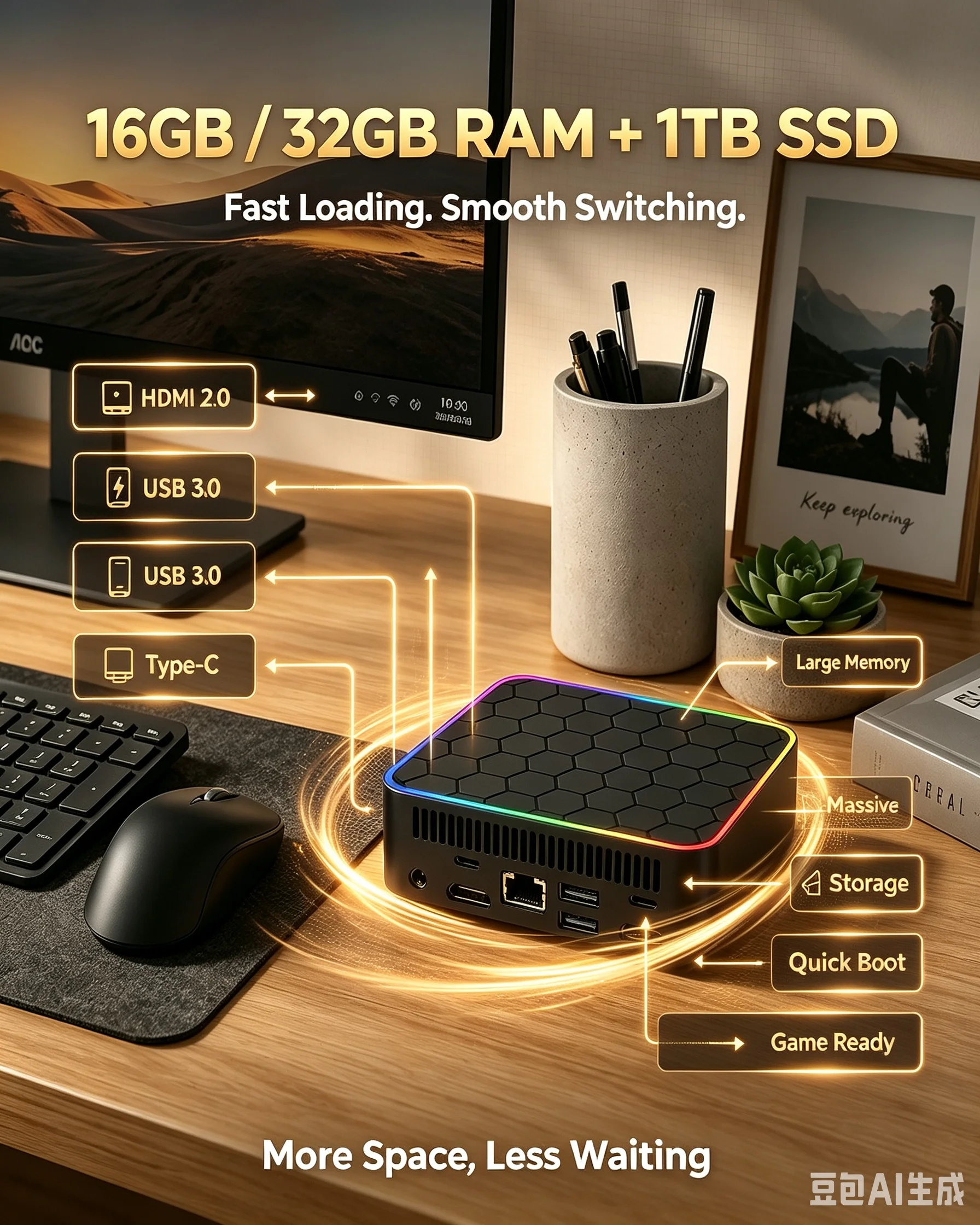 Mini PC 2026 Core i9 10980HK c - Retro Gaming Mini Pc avaliação e preço