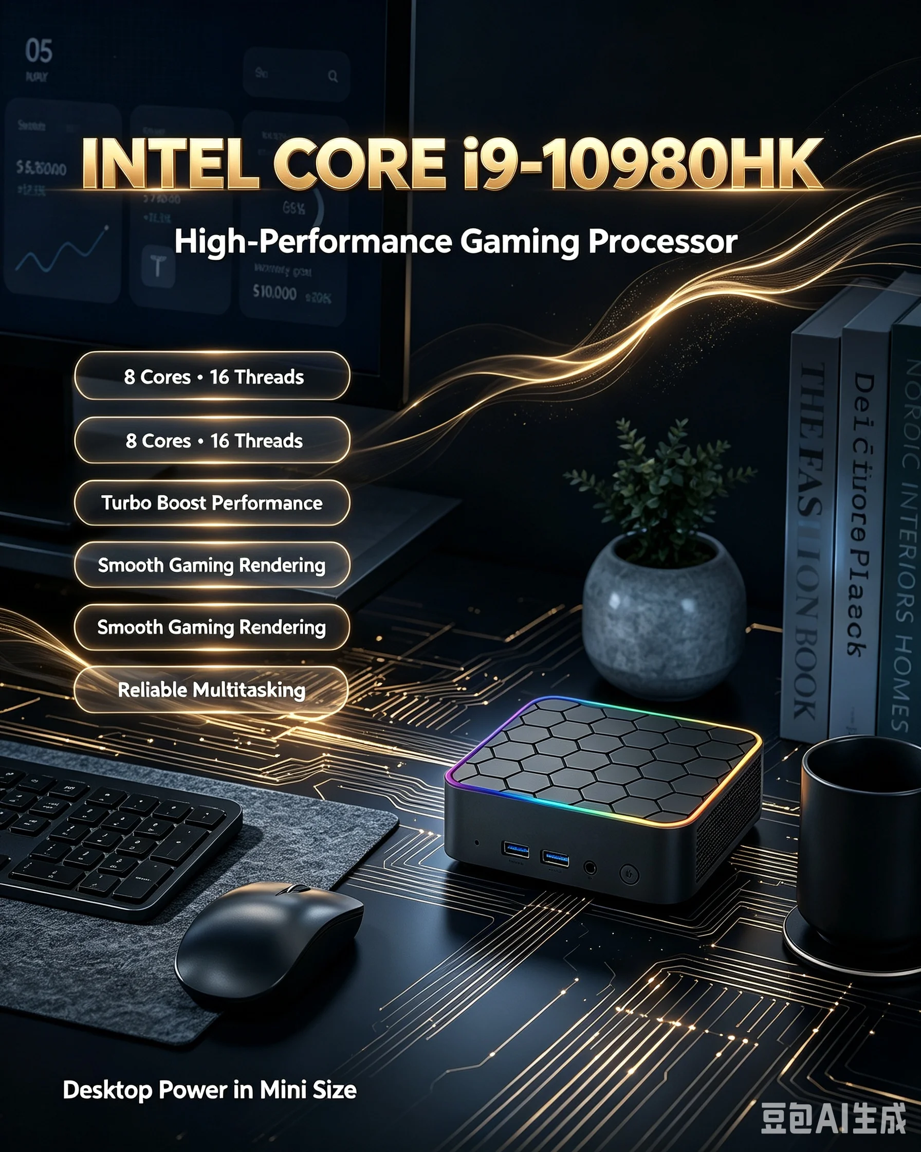 Mini PC 2026 Core i9 10980HK c - Retro Gaming Mini Pc avaliação e preço