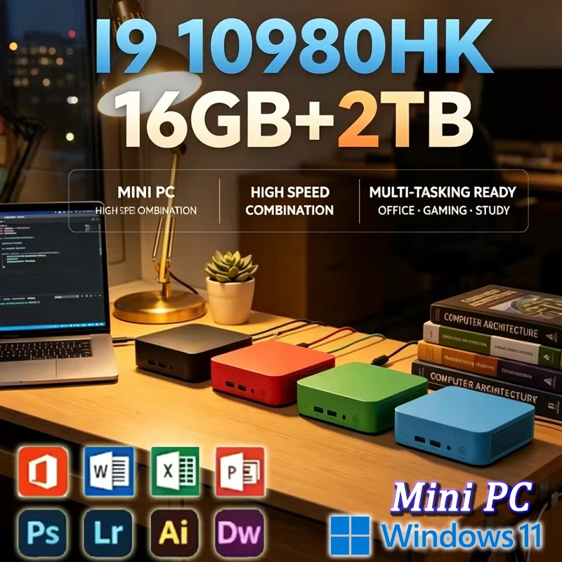 Mini PC Intel i9 10980HK com D - Retro Gaming Mini Pc avaliação e preço