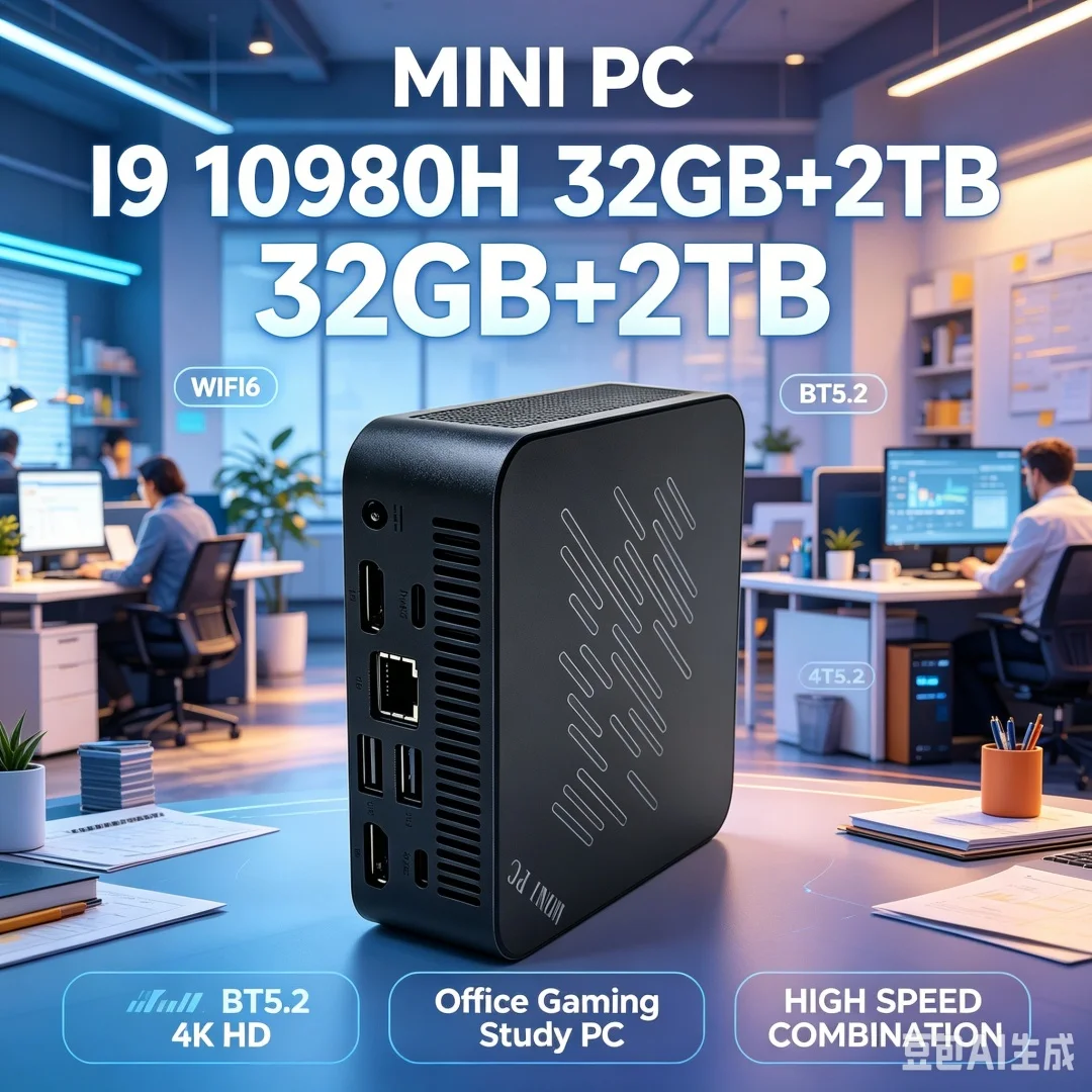 Mini PC Core I9 10980HK com Wi - Retro Gaming Mini Pc avaliação e preço