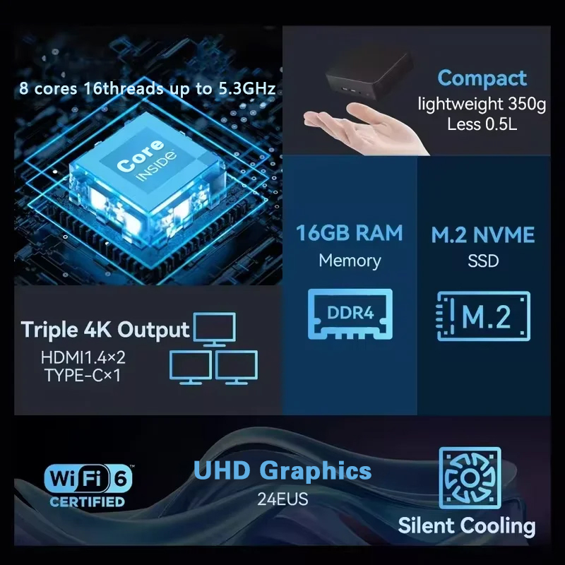 NOVO Mini PC Windows 11 Pro In - Retro Gaming Mini Pc avaliação e preço