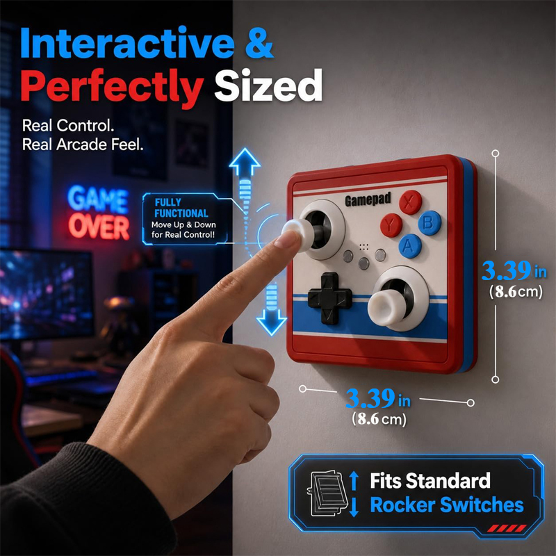 Capa de Interruptor de Luz Sem - Retro Gaming Games avaliação e preço